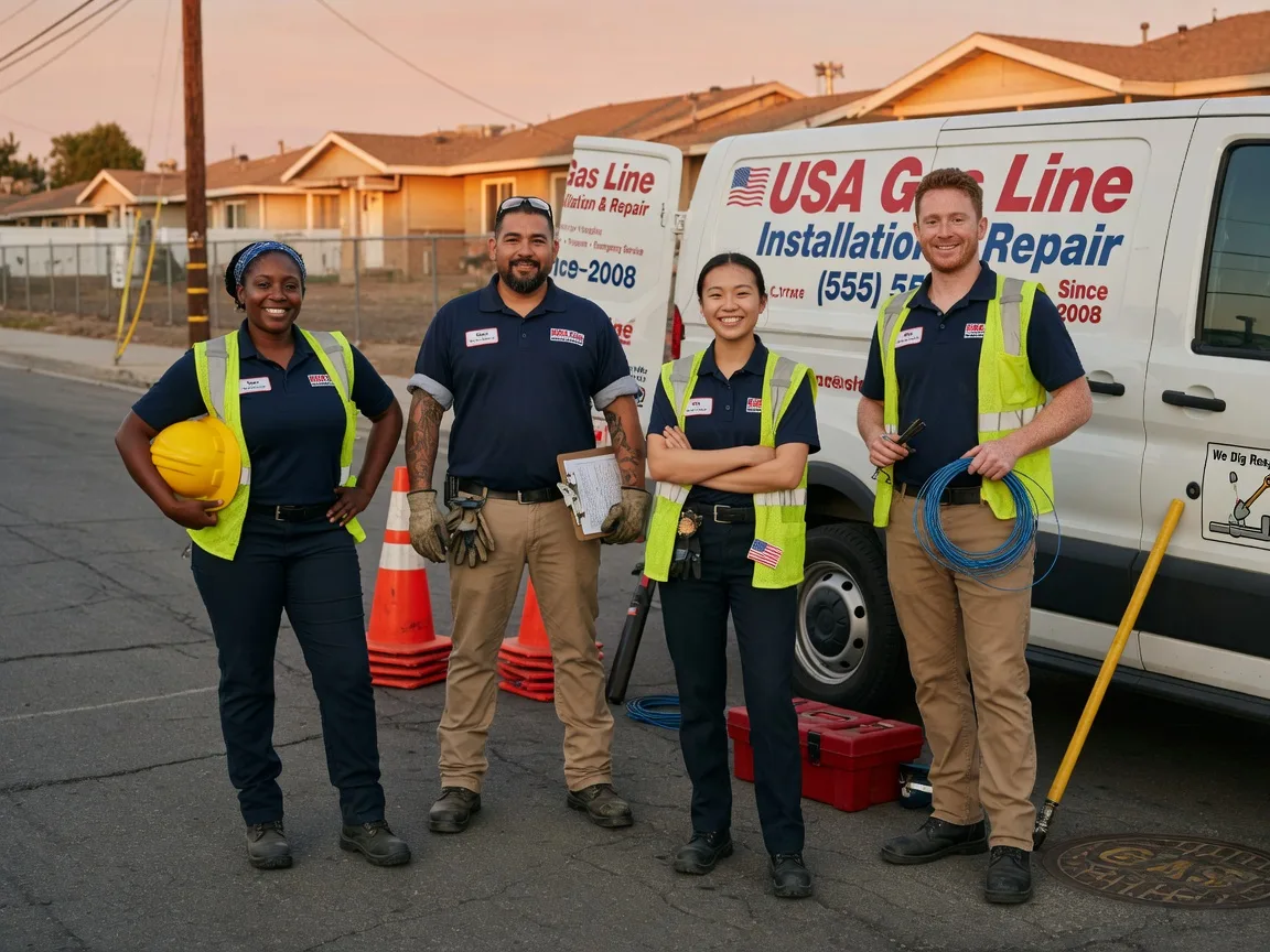 Gas Line Installation company in Simms, TX